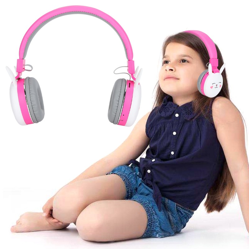 Children's Headset Cute Animals Bluetooth 5.0 Kids Headphones with Mic