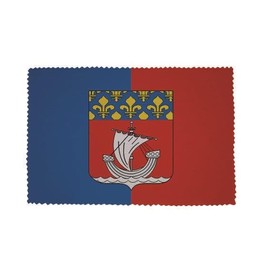 U24 Brillenputztuch Paris Fahne Flagge Glasreinigungstuch Microfasertuch