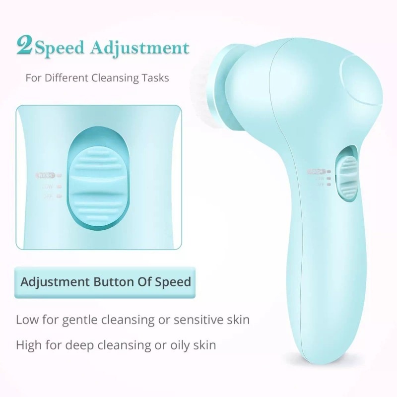 Fabuday Cepillo Eléctrico Giratorio De Limpieza Facial 7 En 1.
