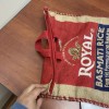 Royal Basmati Rice Bag 20lbs Burlap Handles Zipper Heavy Duty