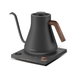 INTASTING Electric Kettles, Gooseneck Electric Kettle, ±1℉ Temperature Control, Stainless Steel Inner, Quick Heating, for Pour Over Coffee, Brew Tea, Boil Hot Water, 0.9L Dark Grey