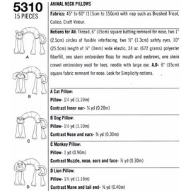 Simplicity Sewing Pattern 5310 Crafts, One Size