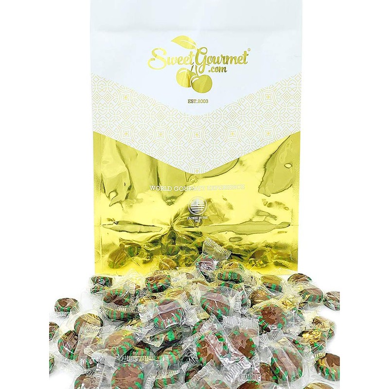 SweetGourmet Chocolate Mint Starlight | Clear Wrap Bulk Hard Candy