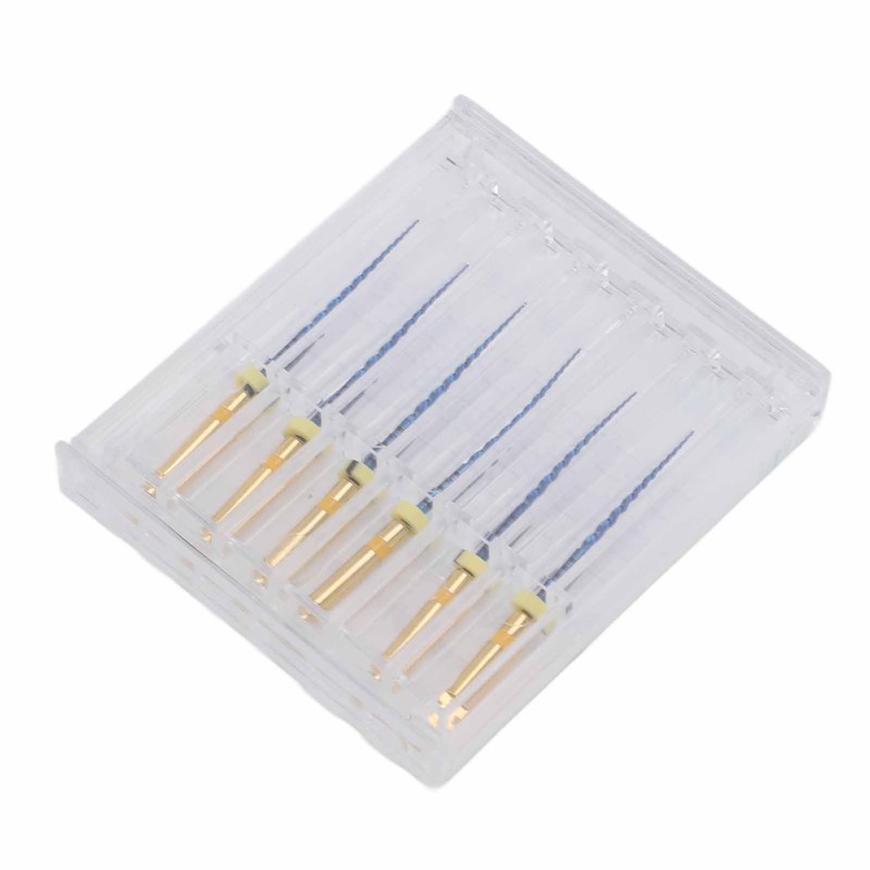 6pcs F1 Endodontic Canal Files Stretchy Metal Portable Rustproof Endodontic