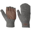 Outdoor Research Men's Lost Coast Fingerless Mitts, Pewter, S
