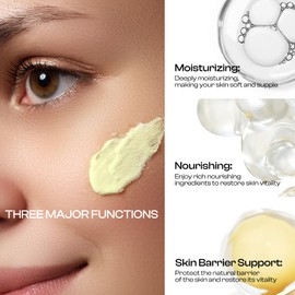 Jtopyrt Beef Tallow for Skin: Organic Grass-Fed Tallow and Honey Balm Whipped Beef Tallow Skin Balm - Deep Nourishing Tallow Face Moisturizer for All Skin Types