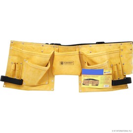 11 Pocket Tool Belt Pouch Toolbelt Buckle Leather Marksman 69098