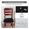 Genina Seat Covers for Dining Chairs Cover 100% Waterproof Dining