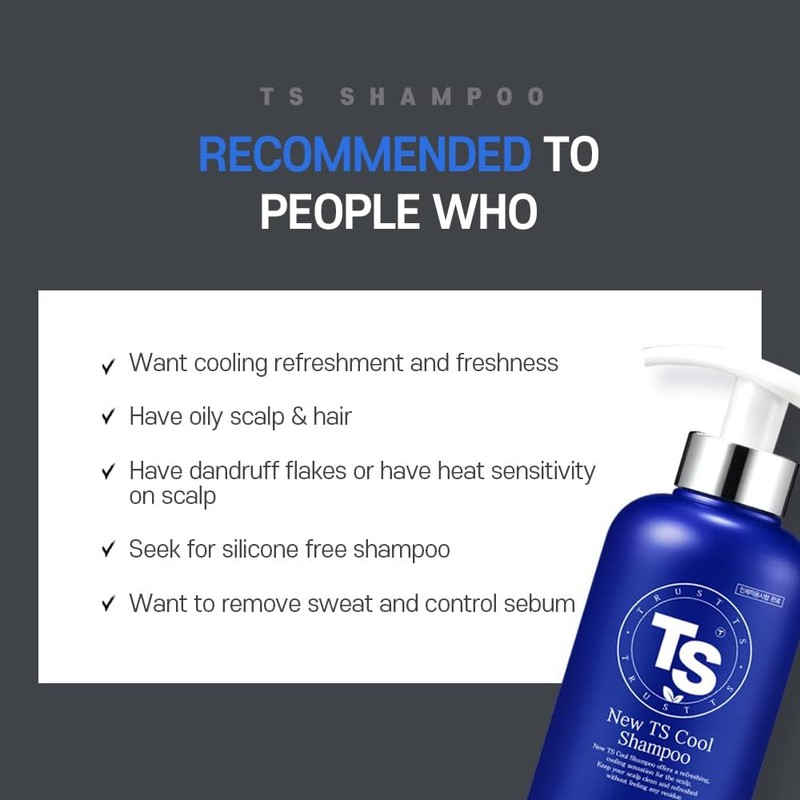 TS New TS Cool Shampoo | Cooling Korean Shampoo with