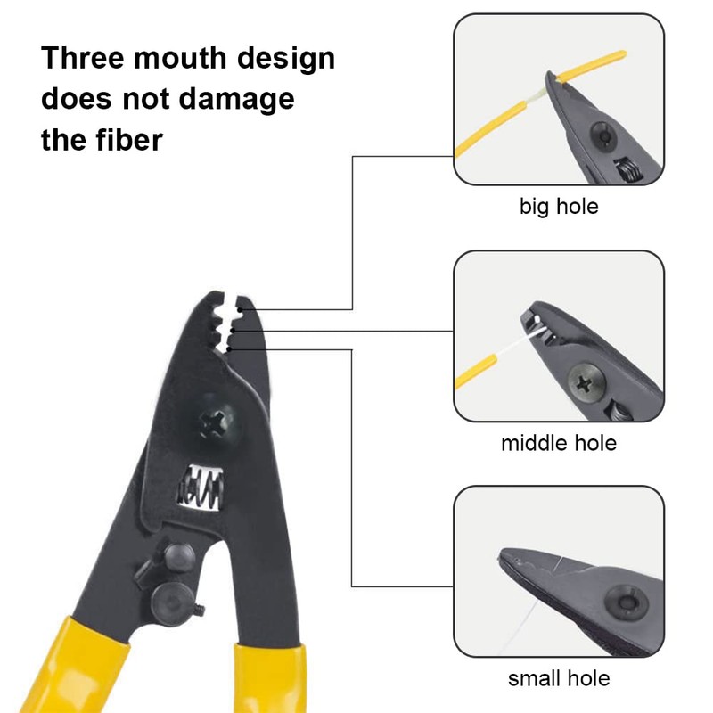 Fibre Optic Cable Stripper Labor Saving Wire Stripper Steel Hole