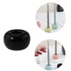 TAODAN 4PCS 1.57x1.57x1.18inch Mini Ceramic Toothbrush Holders Shelf Stand Base