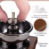 Mebix Molino De Café Manual Portátil De Madera Vintage Retro
