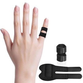 2Pcs Pinky Finger Splint Stabilizer Finger Brace for Trigger Finger, Mallet Finger, Broken Finger, Straightening, Arthritis Pain, Sport Injuries - for Adult Index, Middle, Ring, Pinky and Kids Thumb
