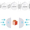 BetterJonny 20pcs Ornaments Balls 10cm Hollow Fillable Ball Ornaments Clear