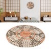 Grass Woven Placemats Nordic Style Innovative Round Placemats for Dining