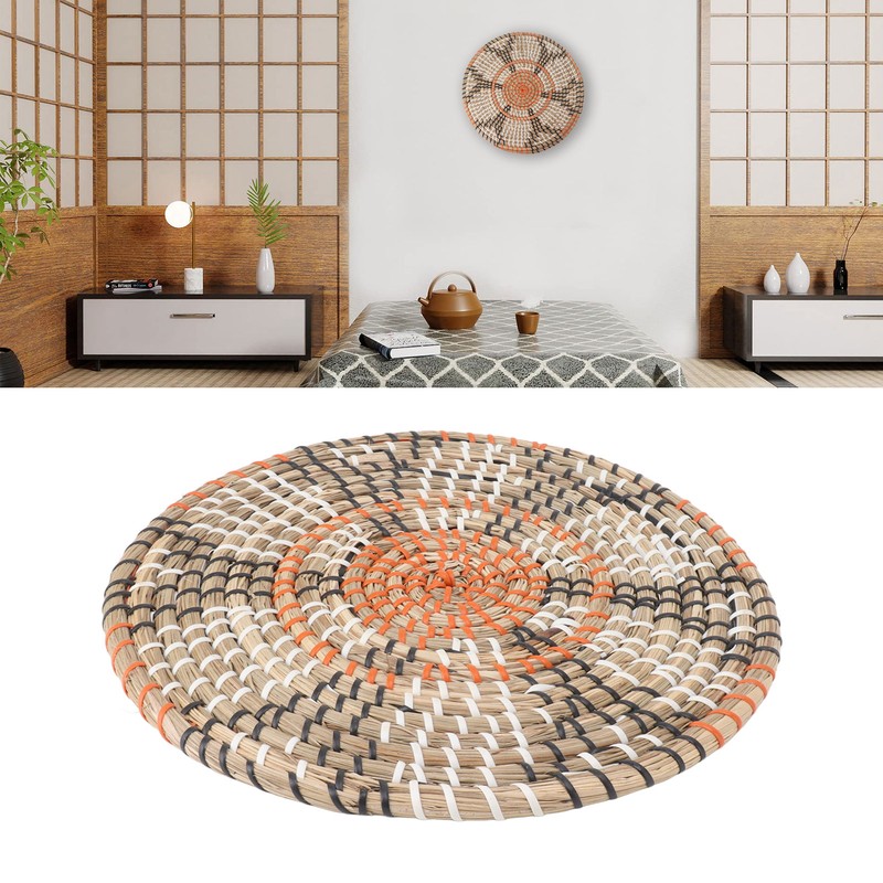 Grass Woven Placemats Nordic Style Innovative Round Placemats for Dining