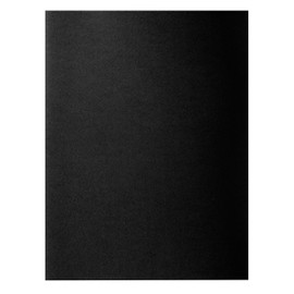 Exacompta - Ref 217118E - Rocks Square Cut Folder - 240 x 320mm in Size, Suitable for Holding A4 Documents, 210gsm Coloured Card - Black Colour (Pack of 10)