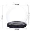 Nynelly 4.7" D X 4.7" H Clear Glass Dome Cloche
