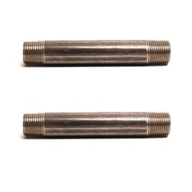 Eopzol 9119088 3/8 inch x 4 inch Black Nipple Replacement for Thrifco Plumbing, 2-Pack