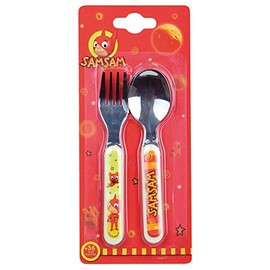 FUN HOUSE Samsam 5827 005827 Children's Cutlery Set Consisting of Spoon and Fork