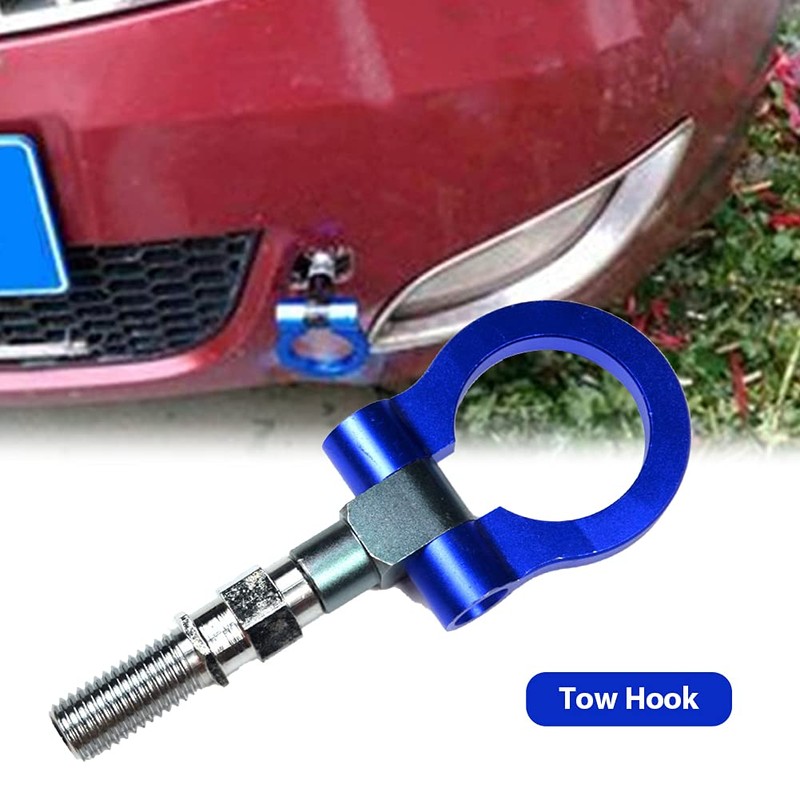 Universal Car Tow Hook Towing Ring Kit, Aluminum Alloy Universal