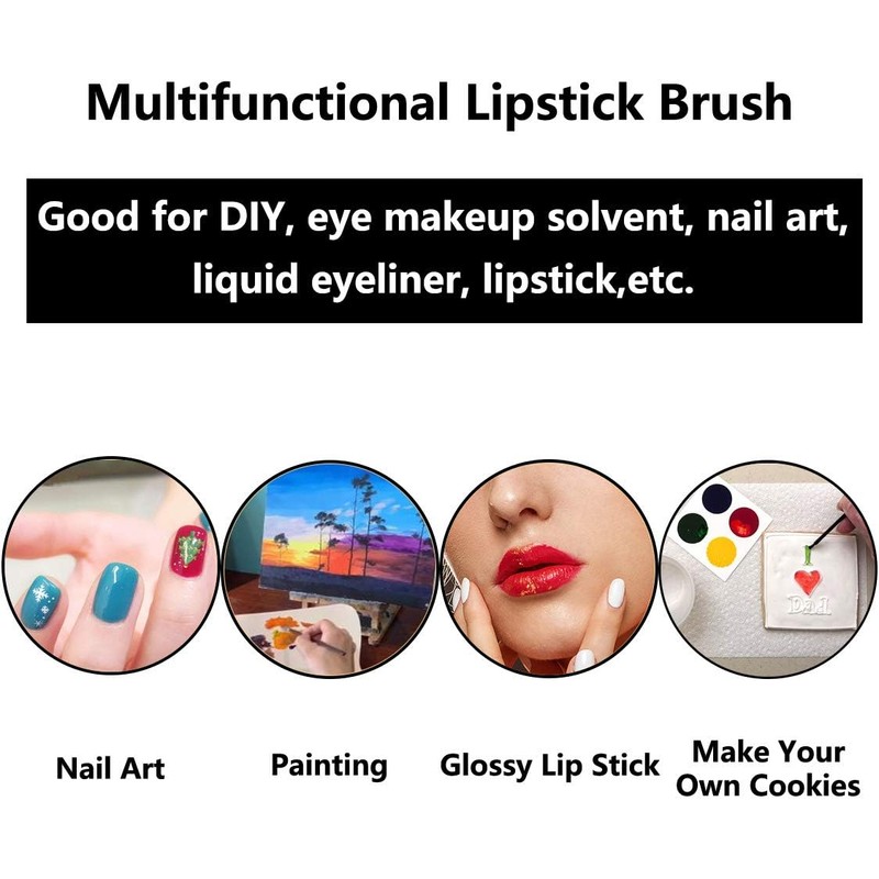 100 brochas de maquillaje desechables para labios, pintalabios, brillo de