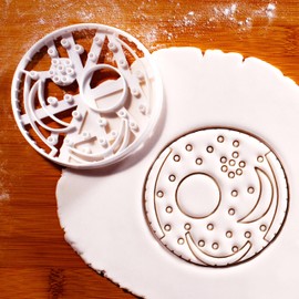 BAKERLOGY Nebra Sky Disc Cookie Cutter - Detailed Cookie Cutter Design for Baking and Crafting, Ideal for Fondant, Dough, Clay