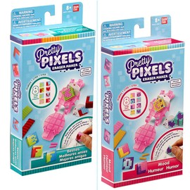 Pretty Pixels – Krazy Pixels – Radiergummi-Fabrik – Mini-Set – Zufällig ausgewähltes Modell – Basteln