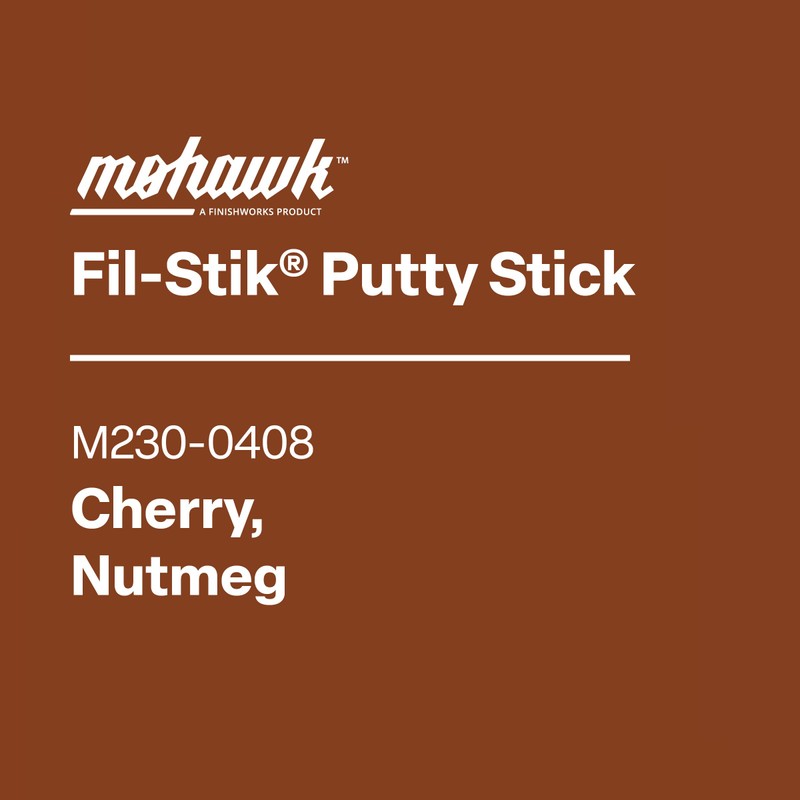 Mohawk Fil-Stik Wax Putty Stick for Wood Repair, Cherry/Nutmeg M230-0408,