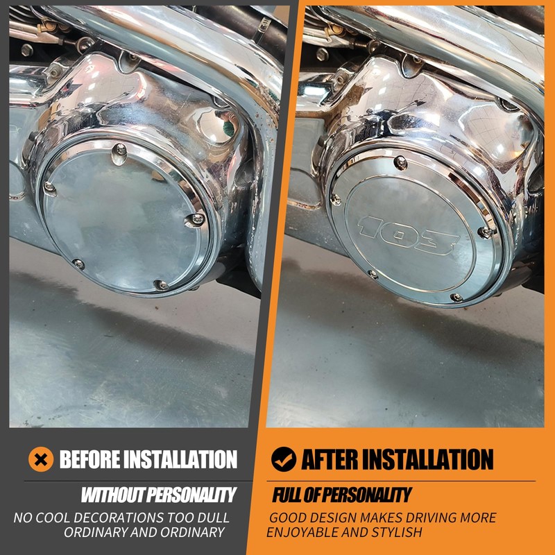 HCmotorku Motorcycle Derby Timer Timing Cover Protector Guard Engine Cover