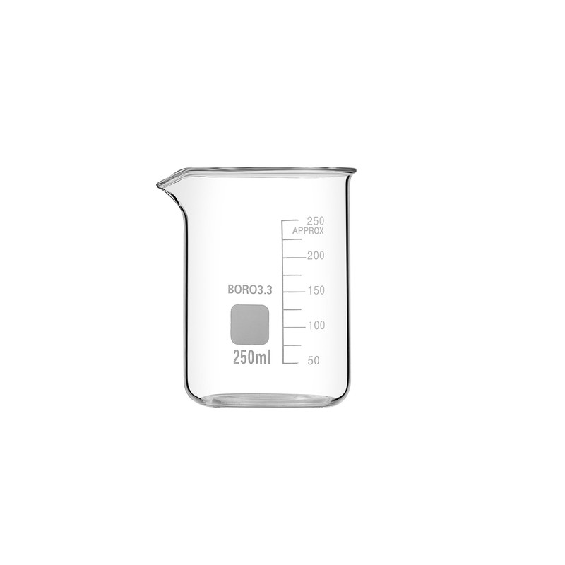 Rocwing 25+50+100+250+500ml Boro 3.3 Glass Graduated Measuring Beaker for Lab