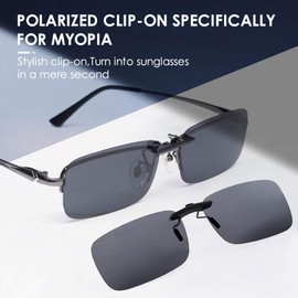 TERAISE Clip on Sunglasses 2-PCS/Day+Night Vision UV400 Flip-Up Sunglasses(2PCS Black+Yellow)