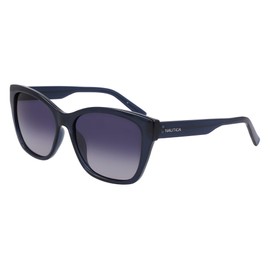NAUTICA Women's N903SP Cat Eye Sunglasses, Blue Crystal, One Size