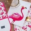 Sara Miller tea towel flamingo placement