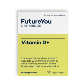 Vitamin D+ Softgel Capsules - Vegan Highly Bioavailable Sunflower Formulation - 28 Day Supply