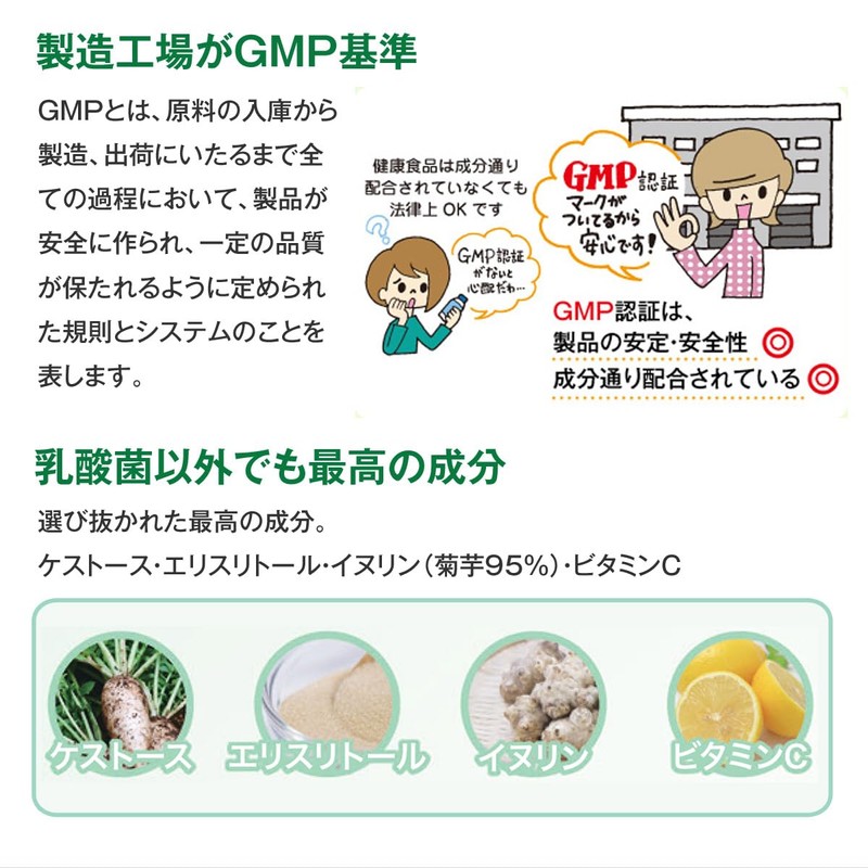 Premium乳酸菌H&JIN グリーン 人用 30包 乳酸菌 サプリ サプリメント エイチジン 人間用