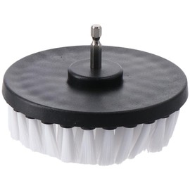 AllGIFT Drill Brush Attachment Power Scrubber Brush Set,Scrubber Drill Brush Attachment,Carpet Cleaner Scrub Brush,Drill Brush 5 inch Soft Bristle White Quick Change Shaft for Cleaning Showers, Tubs