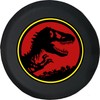 JL Spare Tire Cover Dinosaur Trex Park Tire Covver Black