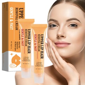 2Pcs Upper Lip Hair Removal Cream, Facial Hair Remover for Women, Gentle Painless Facial Hair Removal Cream, Upper Lip and Face Hair Remover for Women, Ladies Facial Hair remover for All Skin Types
