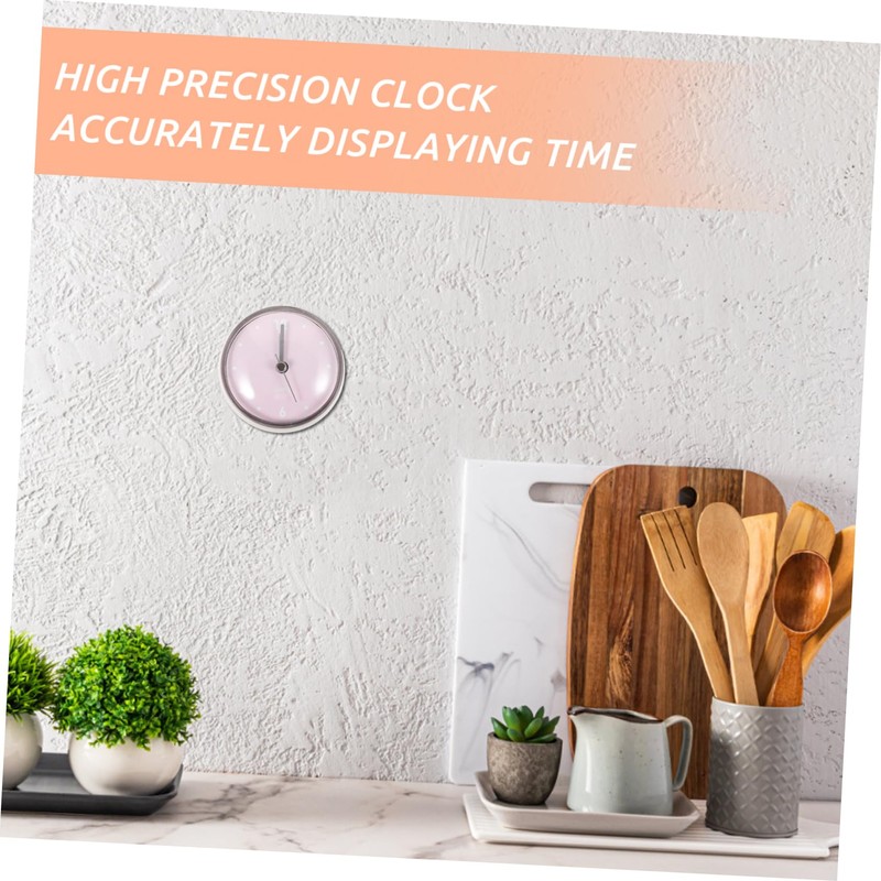 Ciieeo Mini Bathroom Clock Cup Creative Design for Easy Installation