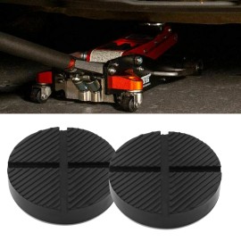 Geartronics 2Pcs Jack Pads Rubber Pad Adapter Car Truck Cross Slotted Frame Rail Floor USA
