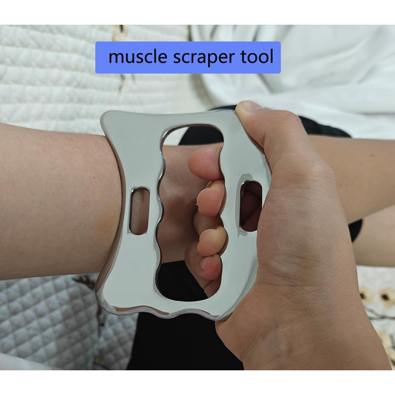 Robulove 4 in 1 Muscle Scraper Tool Set, Stainless Steel
