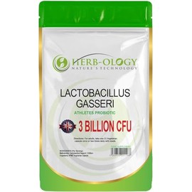 HB Lactobacillus Gasseri | 30 Lactobacillus Probiotic Capsules - High Strength 3 Billion CFU L-Gasseri Probiotic per Serving | Non-GMO, Gluten & Allergen Free | Made in The UK