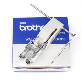 ZhXu Shuo SA140 Feed Walking Foot with Guide for Quilting and Sewing Stitch Through Multiple Layers Fits Low Shank Sewing Machines