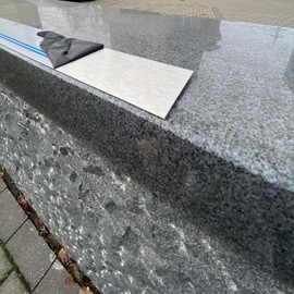 Stainless Steel Sheet Metal Strips 1000 x 40 mm K240 Polished 0.8 mm Thick Decorative Strips, Sheet Metal Cut V2A Trim