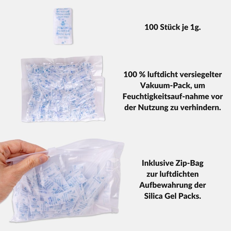 Lens-Aid Silica Gel Bag Desiccant Regenerable with Indicator as Desiccant