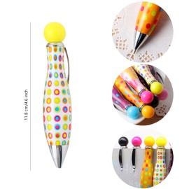 HIXNUG Bowling Ballpoint Pens Colorful Ballpoint Pens Cute Short Mini Big Fat Pens Bullet Head Cartoon Wide Grip Pens for School Office Random Color (4)