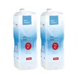 Miele UltraPhase 2 2-Component Detergent for Whites and Colors, Aqua Fragrance 1.4 Liters, 63 Loads