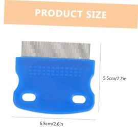 Gatuida Stainless Steel Pet Removal Comb with Fine Teeth for Dogs and Cats Ergonomic Grooming Brush Tool for Efficient Egg and Debris Cleaning Random Color Random Color