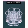 MOSIKER Acrylic Flower Shape Brush and Lipstick Holder with 12